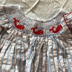 Petite Bebe smocked whale dress